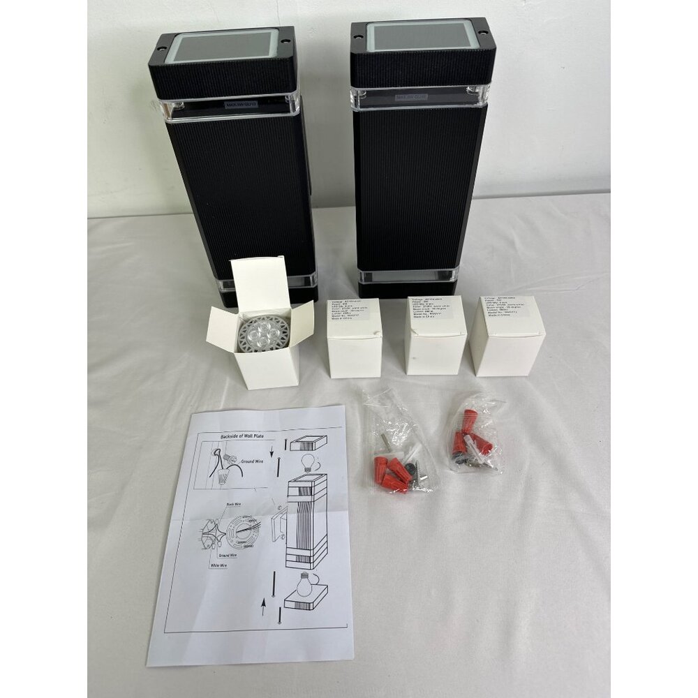 Set of Two Rosykite Dusk To Dawn Outdoor Wall Lights Model ROSY11-2700K
